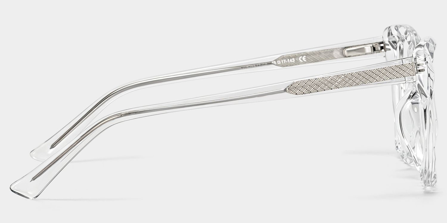 Edna Cateye Clear Frame Glasses | ZEELOOL UK3