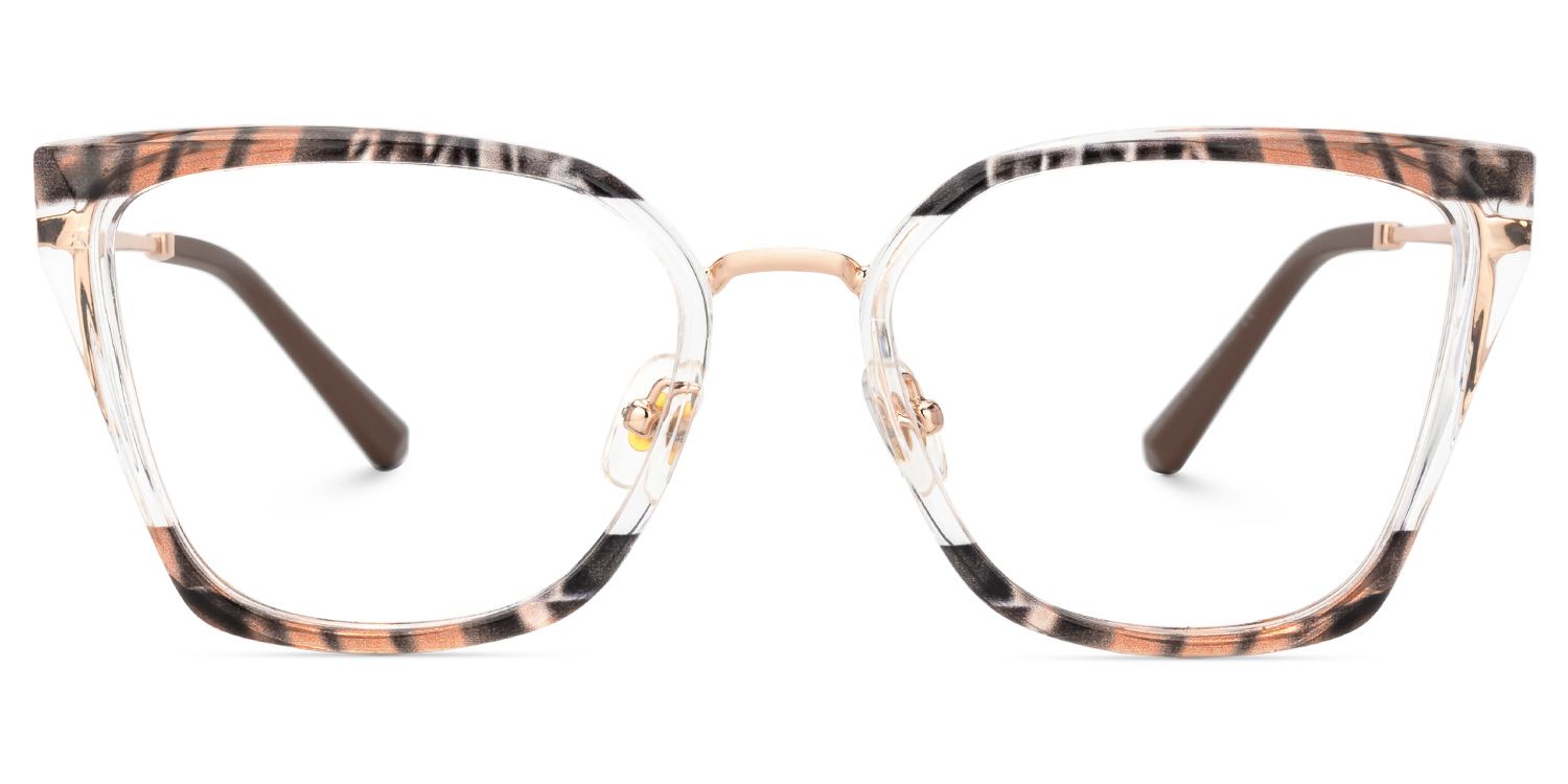 Martins TR90 Rectangle Brown Frame Glasses | ZEELOOL UK0