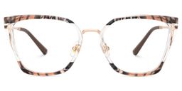 Martins Rectangle Brown Glasses0