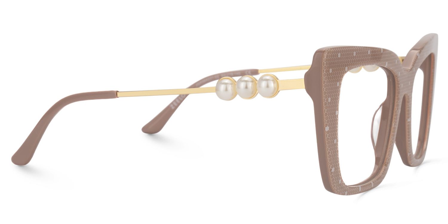Monalisa Thick Brown Glasses in Square Design | ZEELOOL UK4