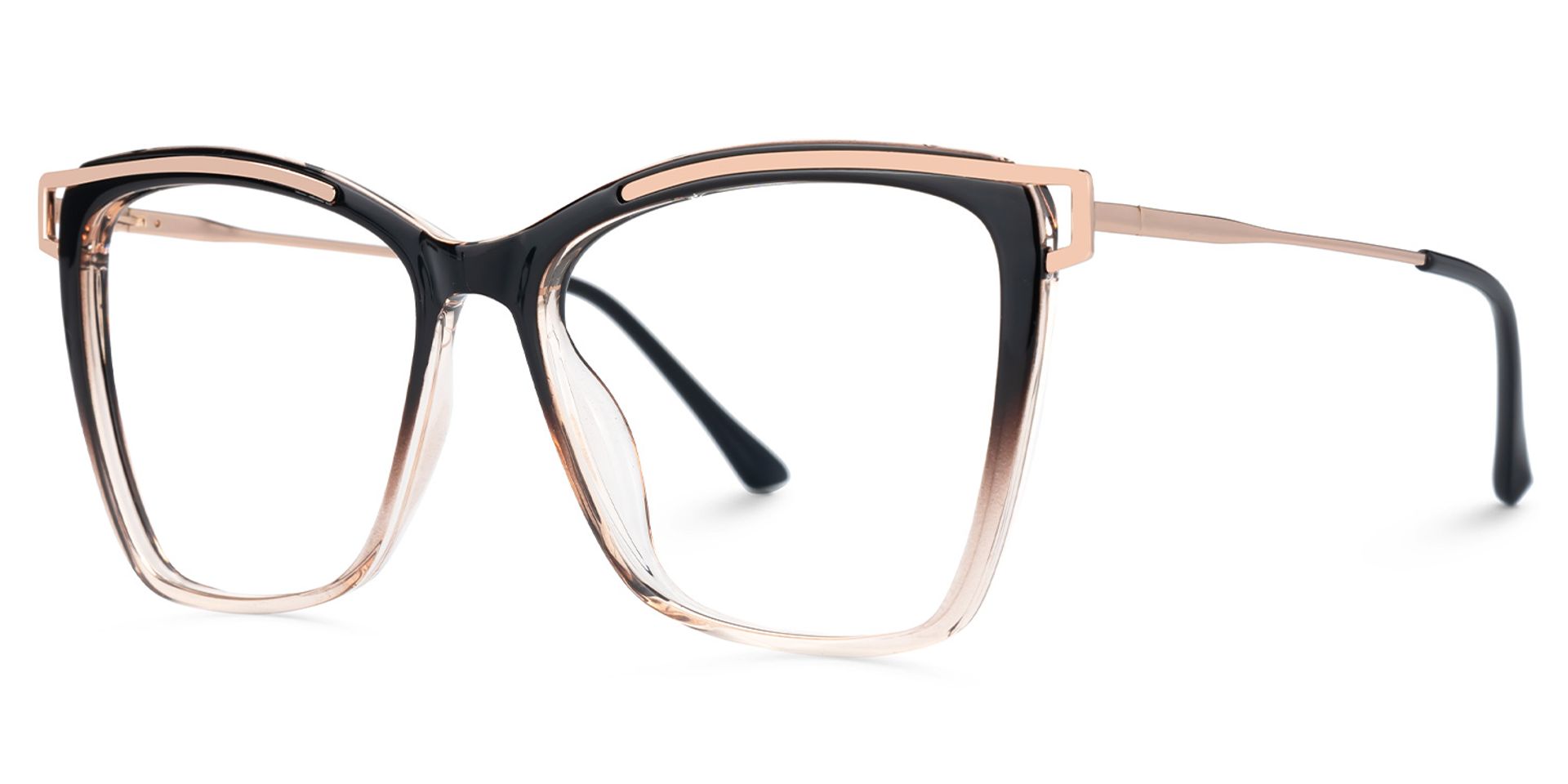 Krystle Square Multicolor Eyeglasses and Wide Frames1