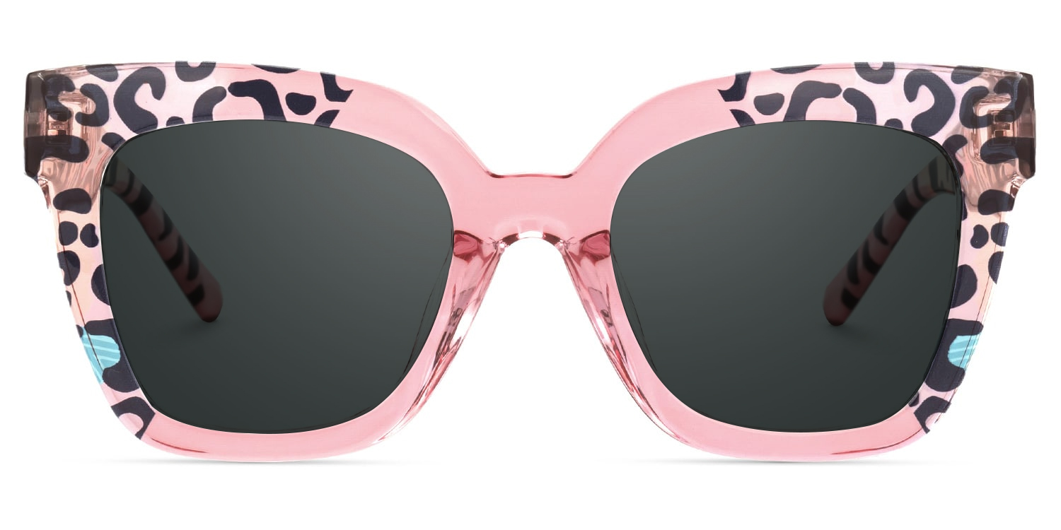 Malcolm Square PinkLeopard Glasses good-img
