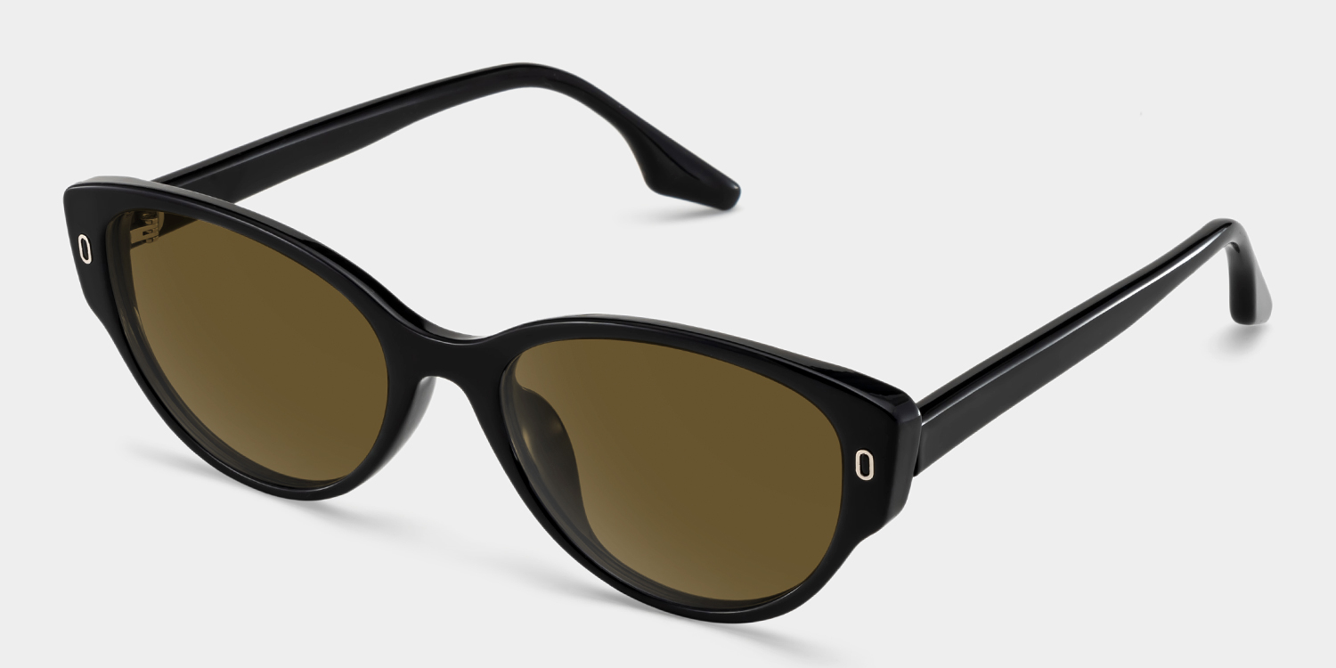 Livia Cat eye Black Polarized Sunglasses2