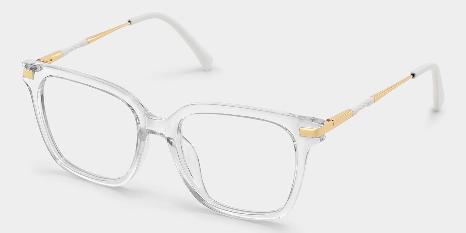Jacqui Square Clear Eyeglasses and Glasses Frames2