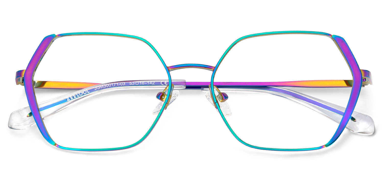 Belen Geometric Iridescent Glasses1