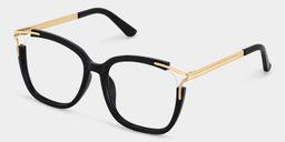 Sidibe Square Black Glasses2