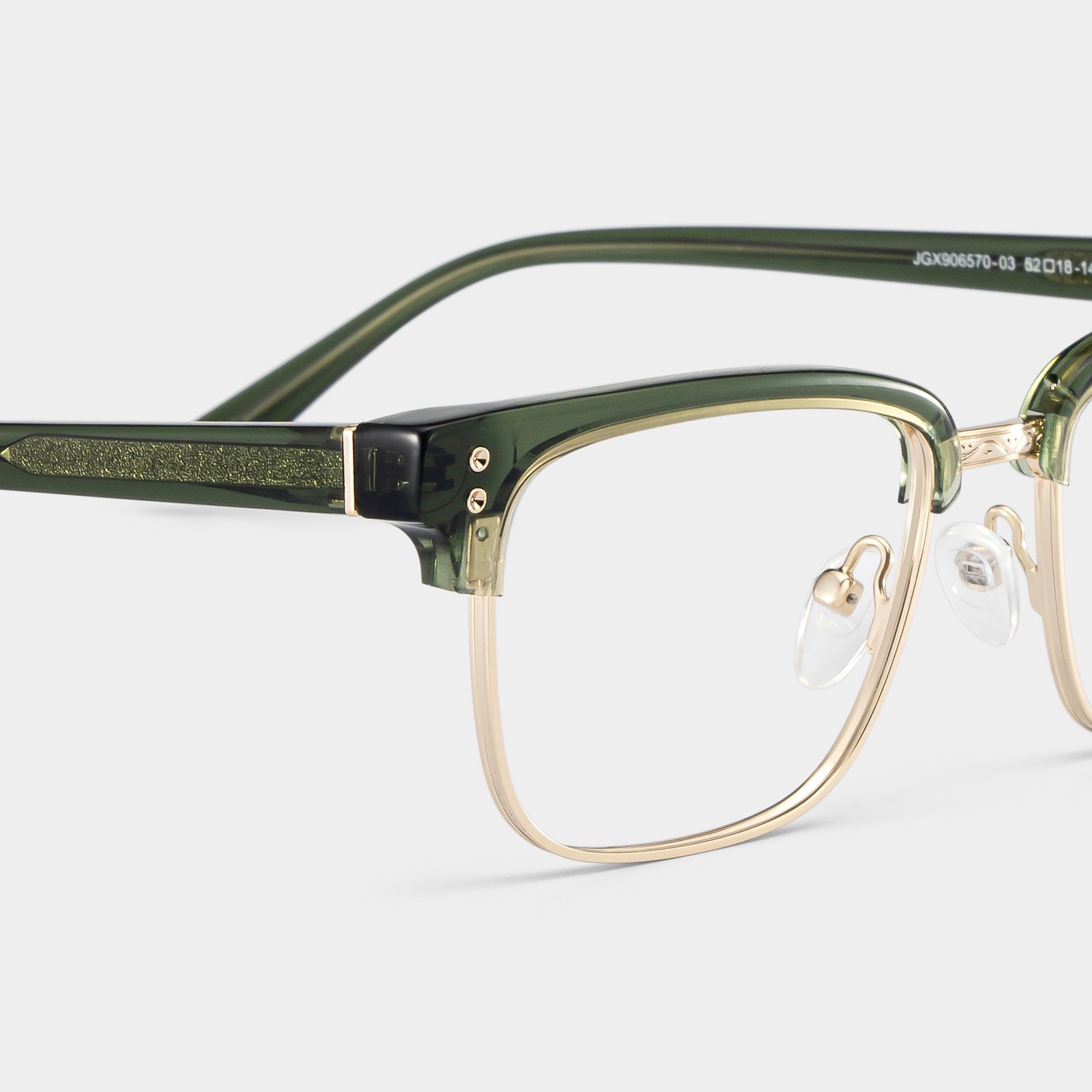Ryan green browline Frame Glasses Online | ZEELOOL4