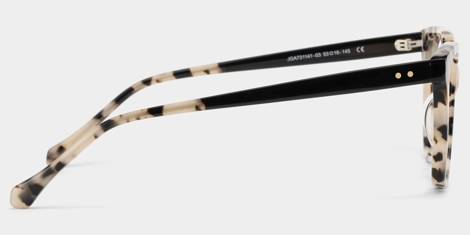 Lena Square Tortoise Frame Eyeglasses for Woman| ZEELOOL UK4