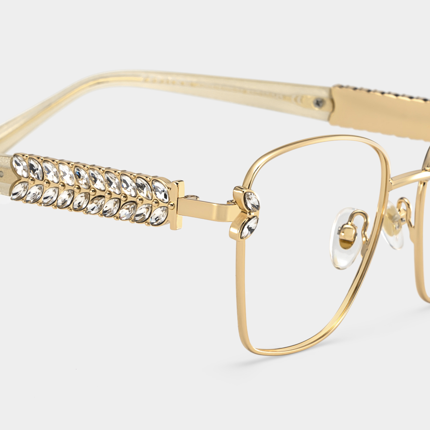 Ellie Rectangle Gold Glasses4