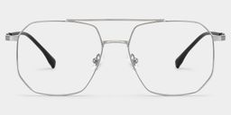 Logan Aviator Silver Glasses1