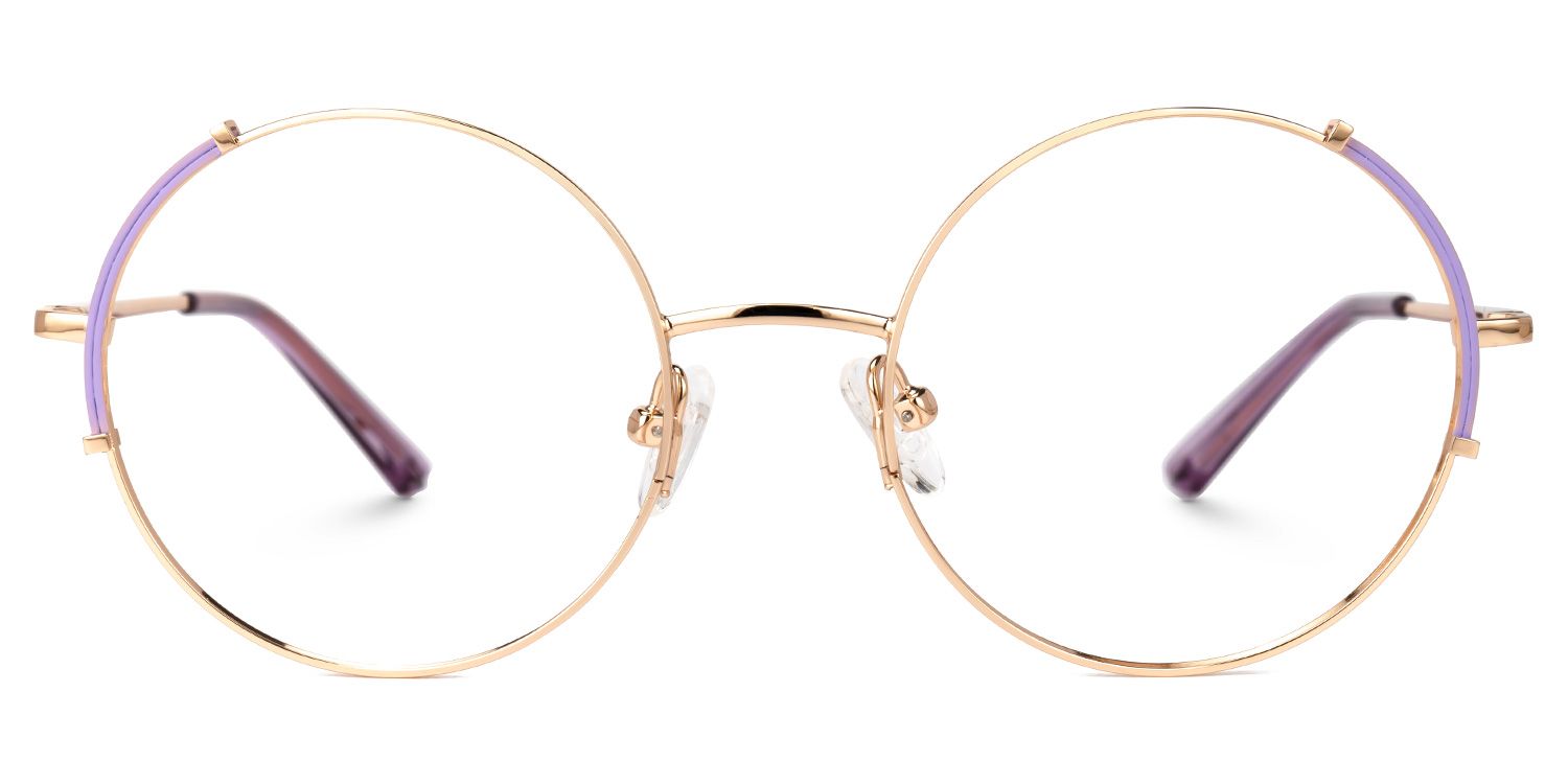 Rindy Round Purple Glasses0