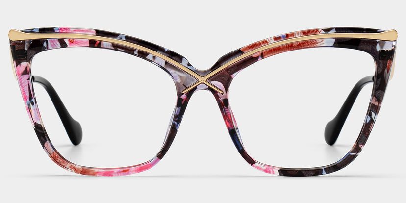 Winston Butterfly Floral Glasses