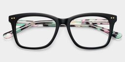 Layla Black Square Glasses2