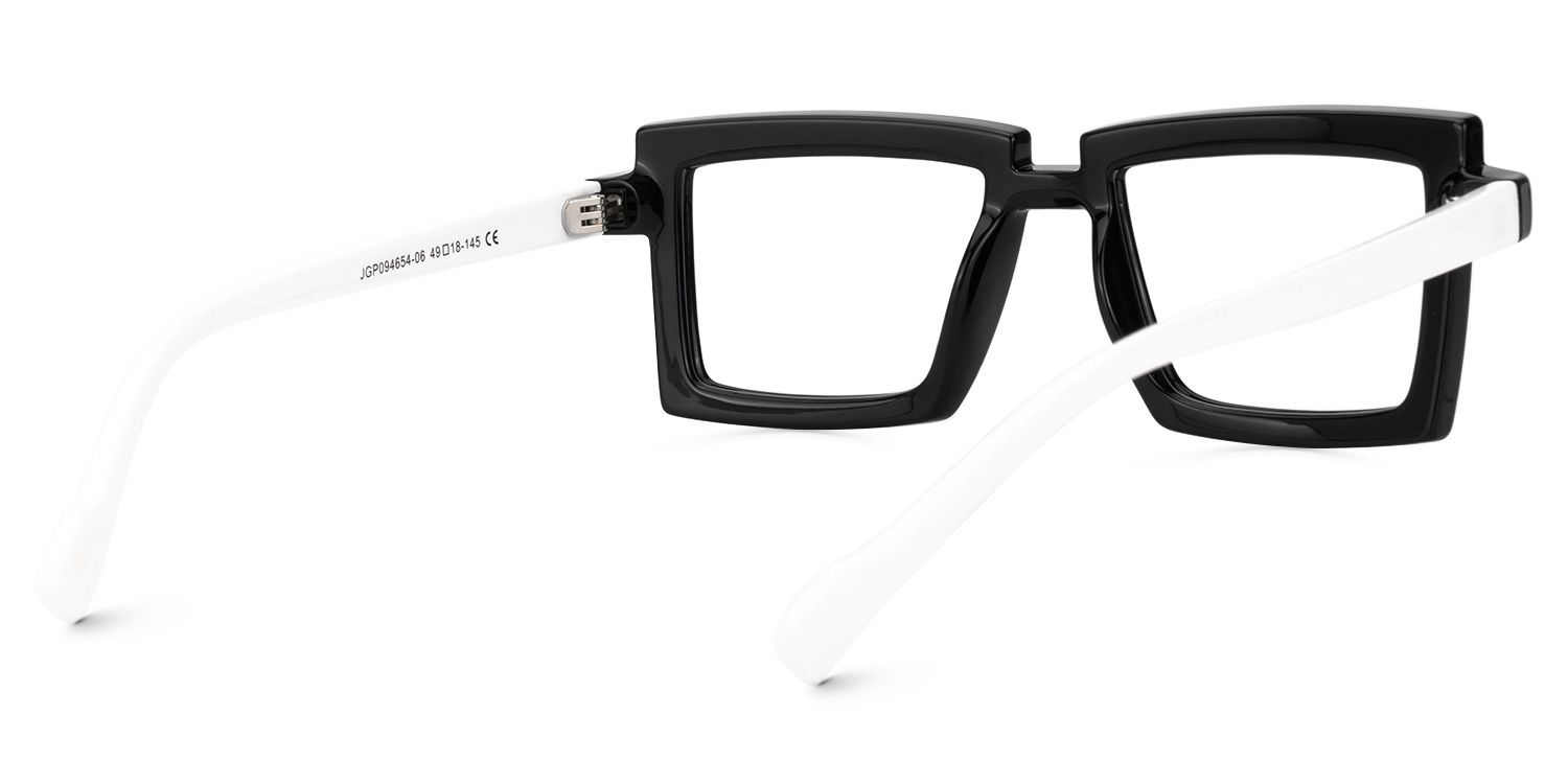 Cyberpunk-Style Zephyr Black Frame Glasses | ZEELOOL UK4