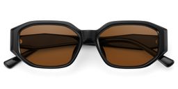 Kiara Geometric Black Sunglasses1