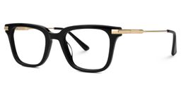 Kellie Rectangle Black Glasses1