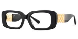 Jonas Rectangle Black Glasses4