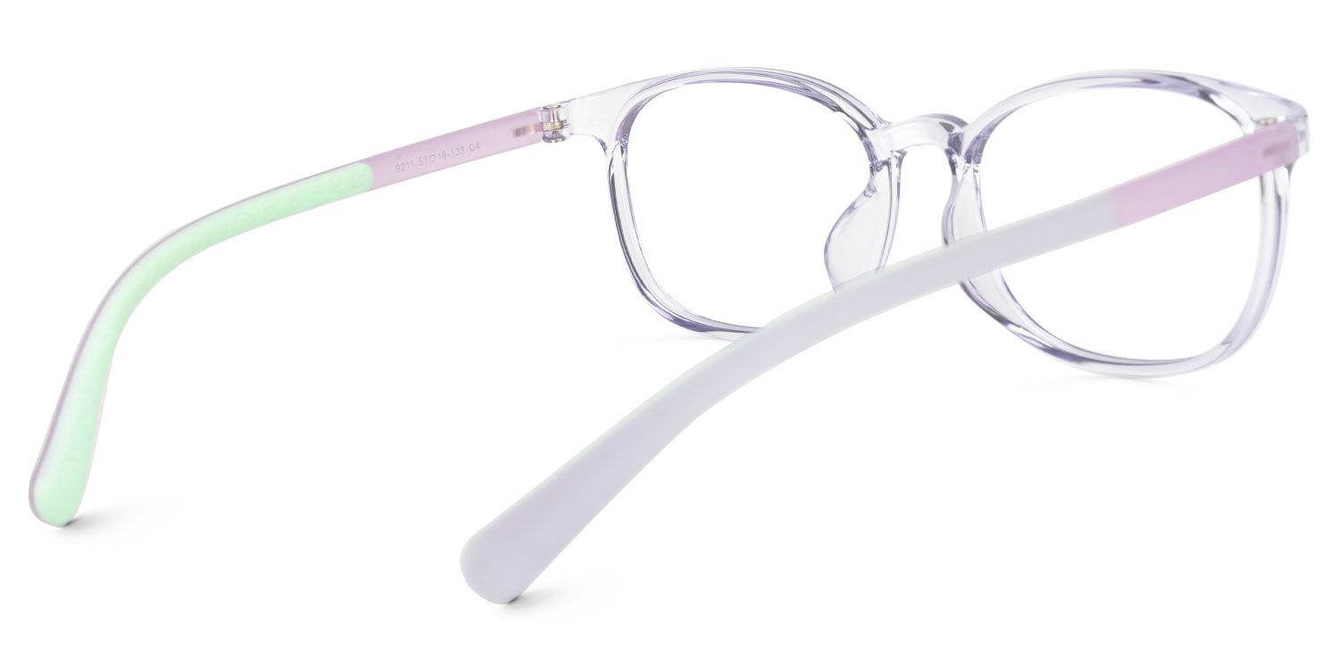 Kids Oval  Purple Amaker Frame Glasses | ZEELOOL UK3