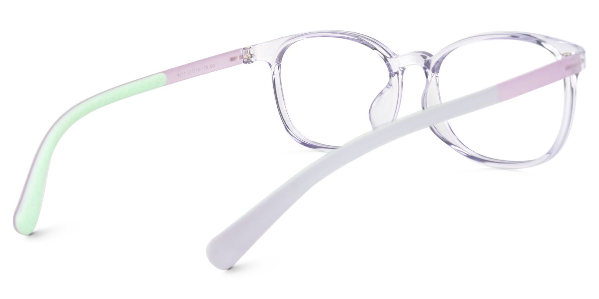 Kids Oval  Purple Amaker Frame Glasses | ZEELOOL UK3