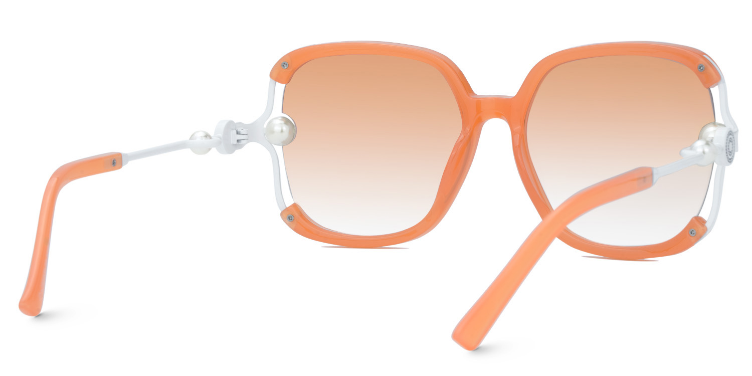 Square Orange Sunglasses Frames3