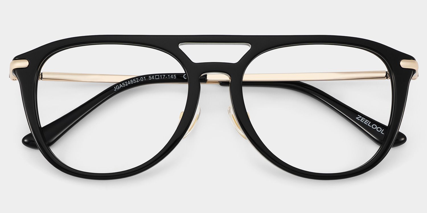 Isabelle Black Aviator glasses | Varsity Athleisure Stripe1