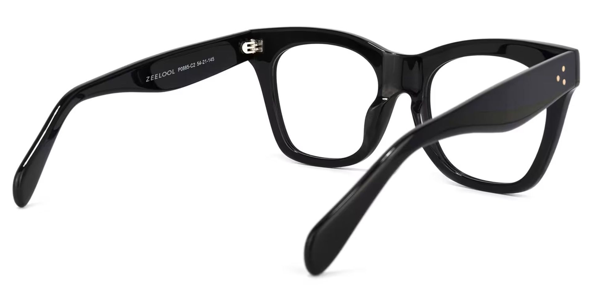 Gordon Rectangle Black Eyeglasses & Glasses Frames5