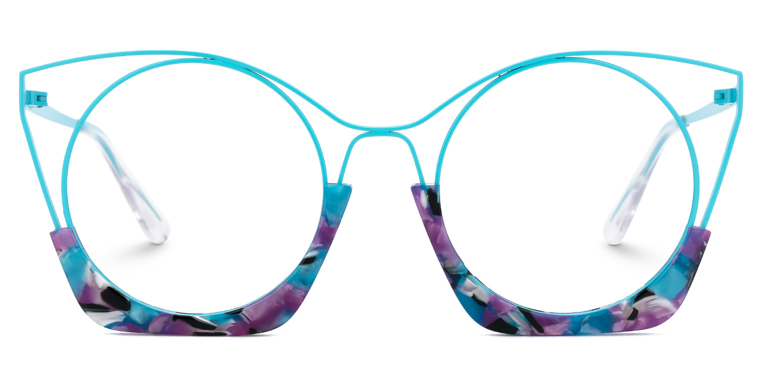 Barbara Glasses in Atoll-Light Blue Eyglass Frames0
