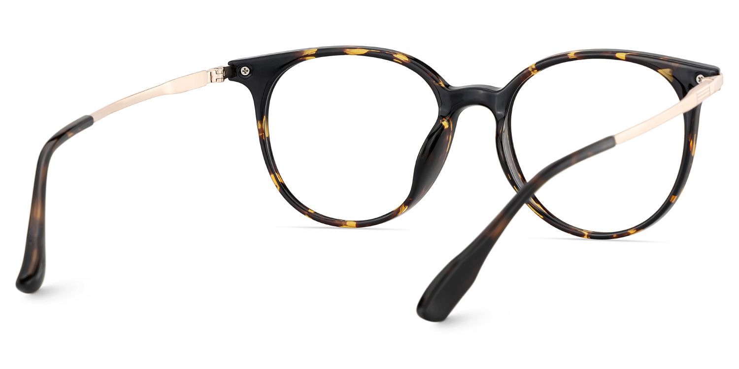 Mila Round Tortoise Frame Eyeglasses for Woman| ZEELOOL UK5