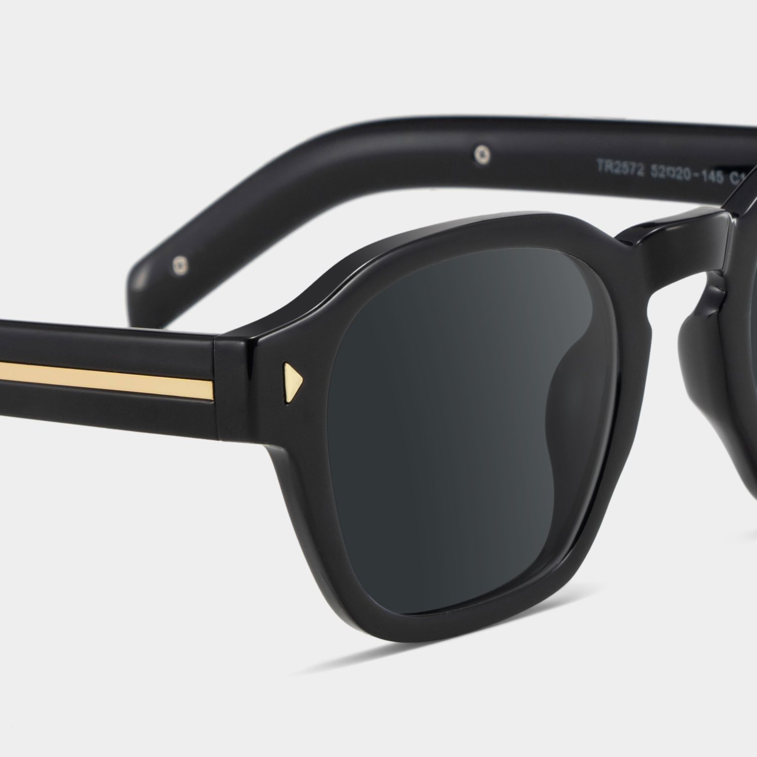 Leilani Rectangle Black Full Rim Sunglasses | ZEELOOL UK4