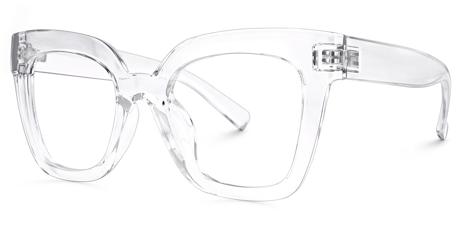 Malcolm Square Crystal TR90 Frame Glasses | ZEELOOL UK1