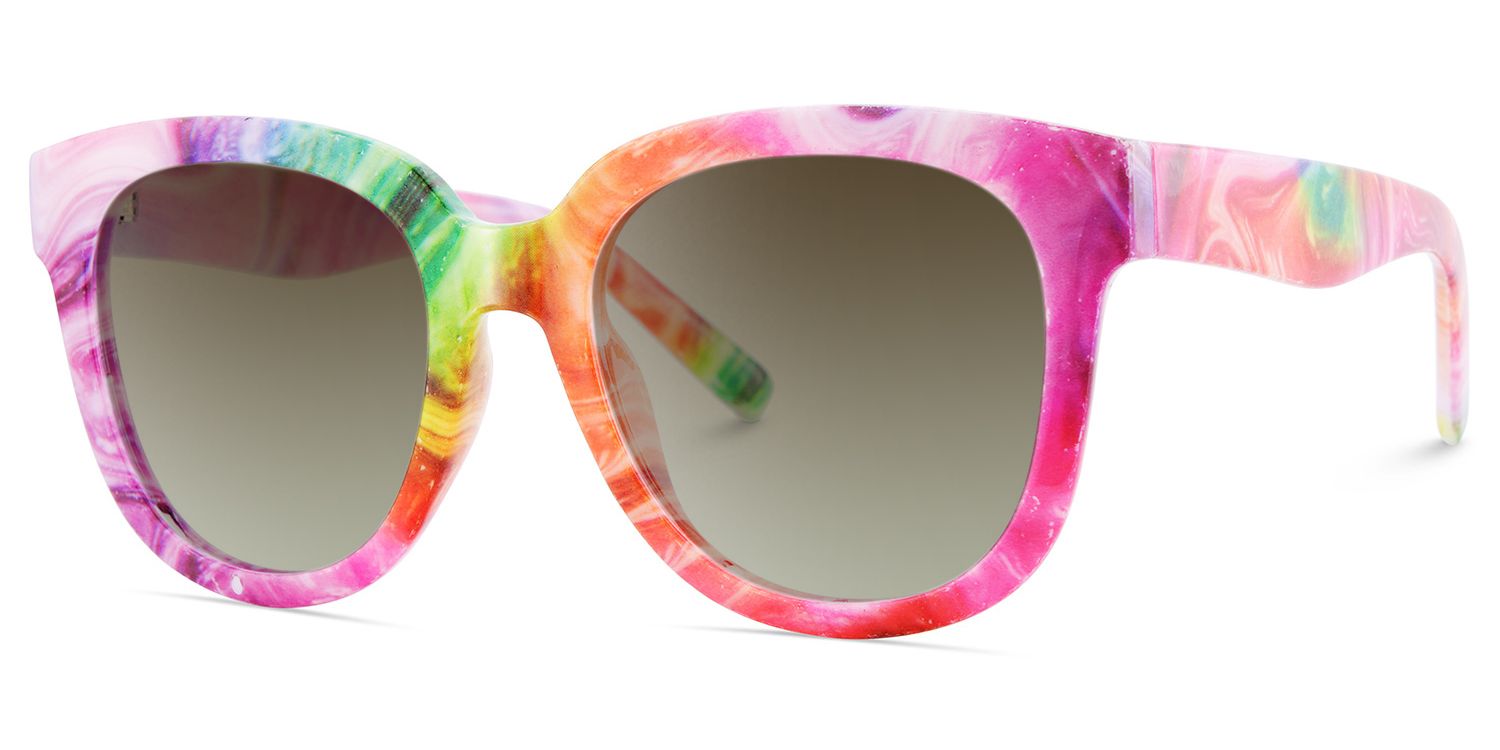 Multicolor Square Frame Glasses - Harrell on Sale | ZEELOOL UK2