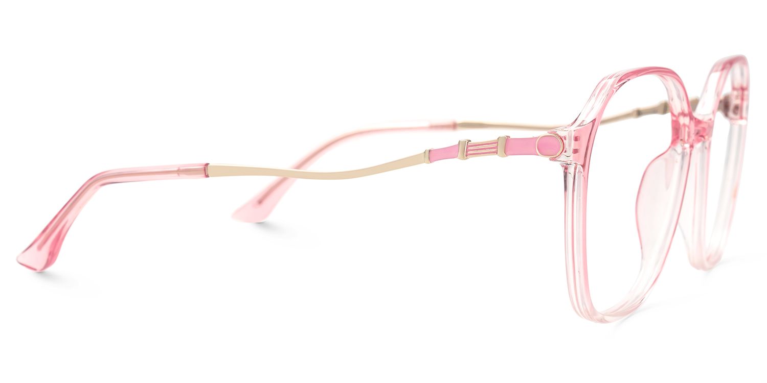 Lekesha Thin Geometric Pink Glasses For Sale  | ZEELOOL UK2