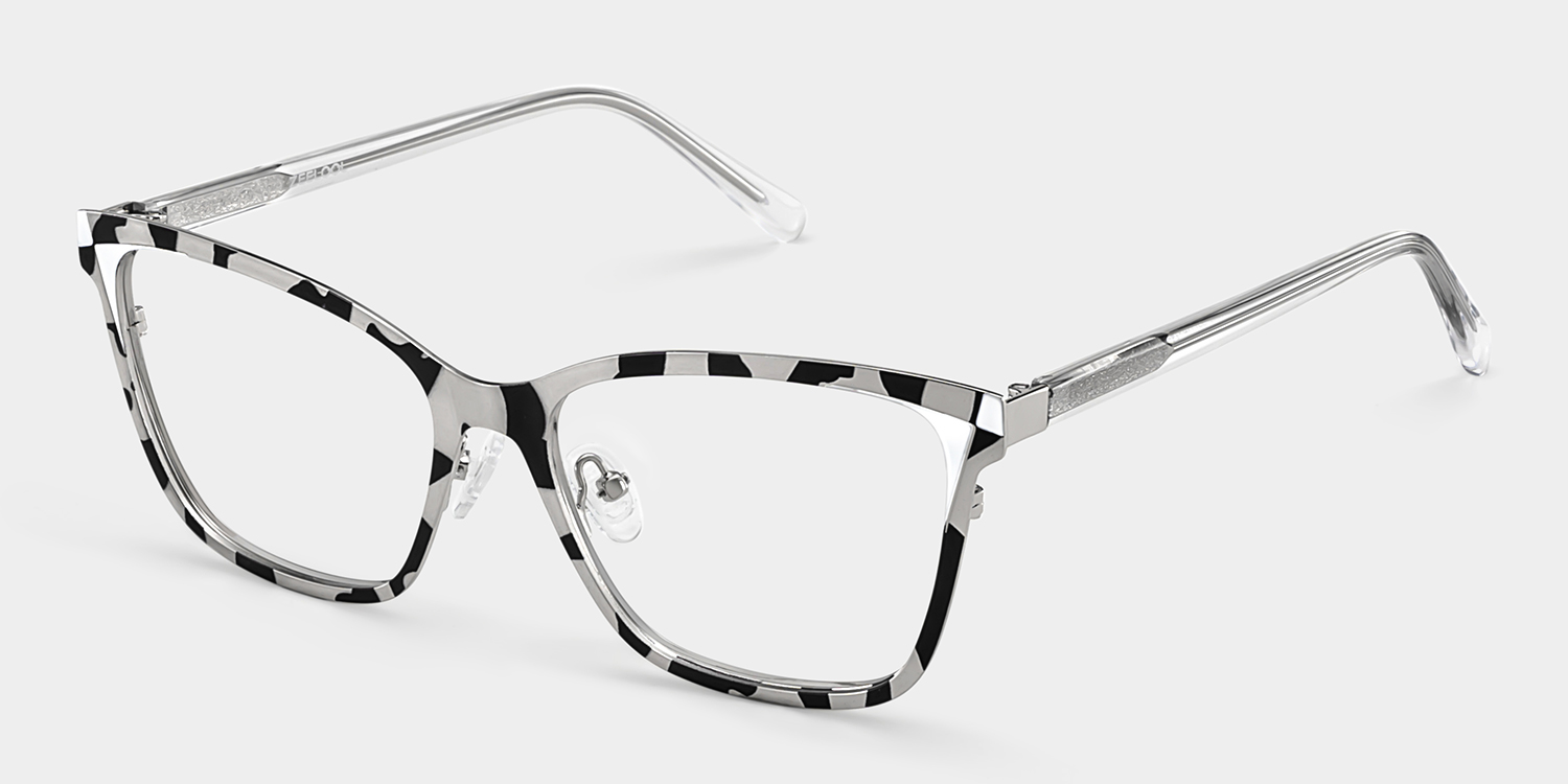 Elise Tortoise Frame Glasses with Rectangle Frame Online | ZEELOOL UK3