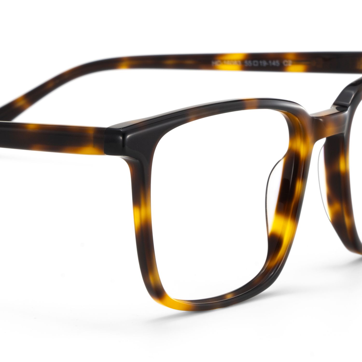 Rectangle Tortoise Eyeglasses- Aidan Acetate Frame Glasses4