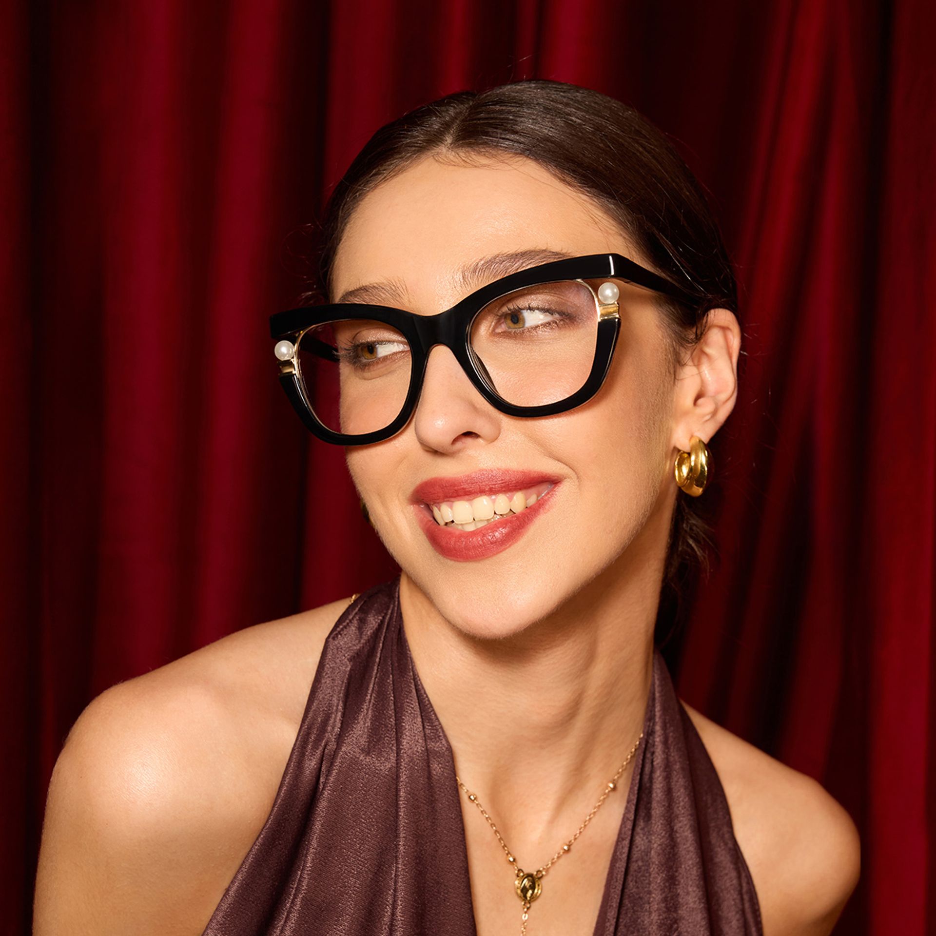 Pearl - Cat Eye Glasses with Pearls1