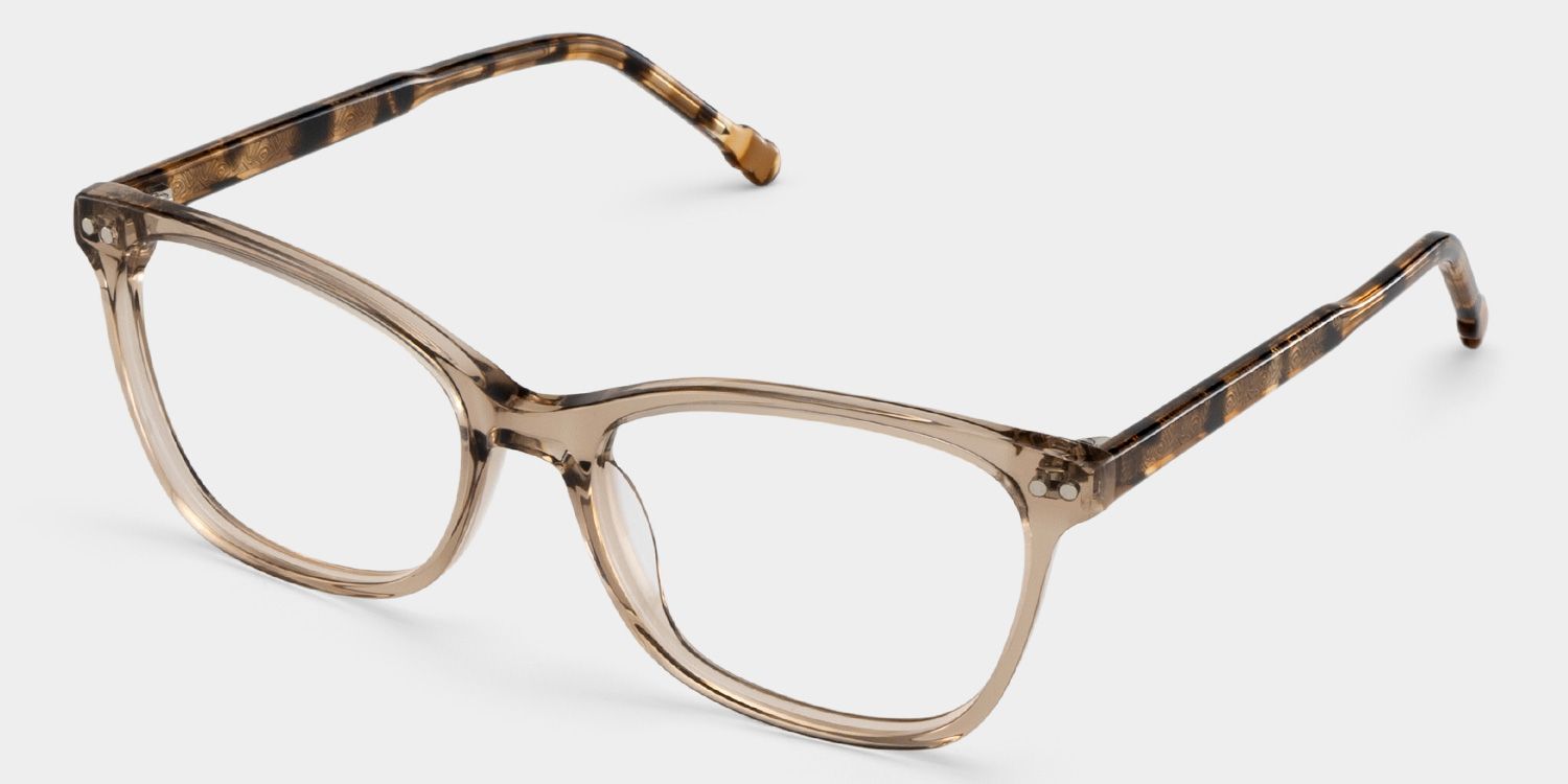 Marigold rectangle brown glasses Online | ZEELOOL2