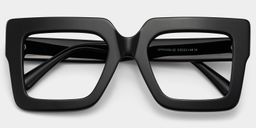 Brandon Square Black Glasses1