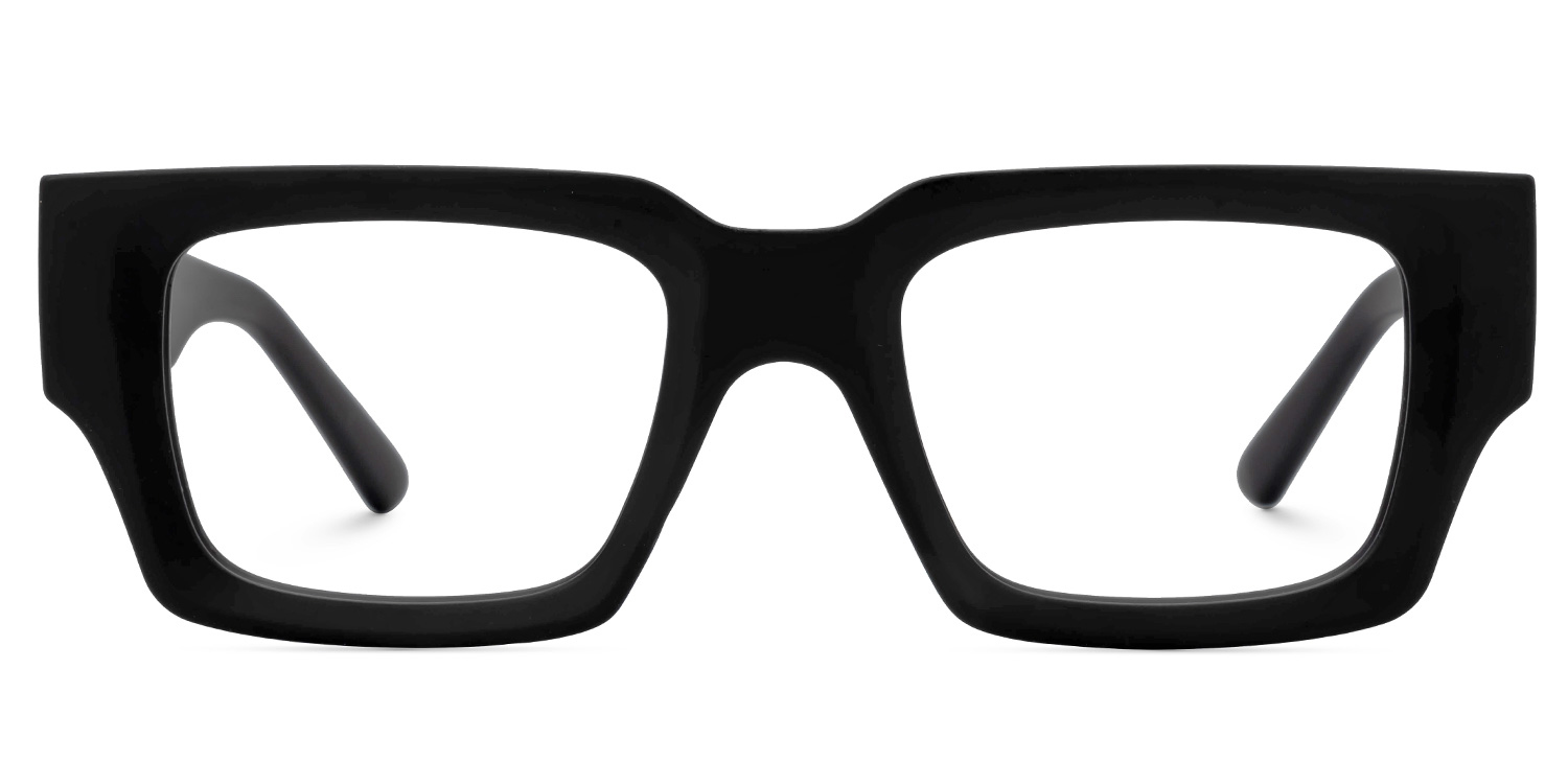 Black TR90 Rectangle Eyeglasses- Garza0