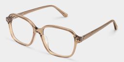 Clementine Light Brown Square Glasses2