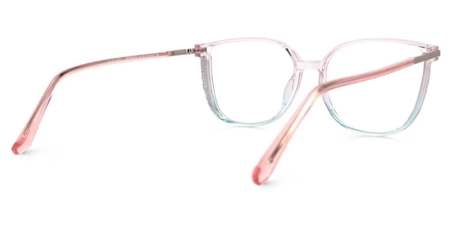 Square Rodz Two-tone Eyeglasses with Clear Frames3