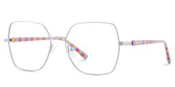 Billie Geometric Silver Glasses3
