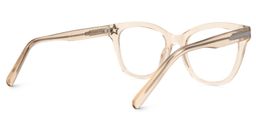 Kathleen Cateye Beige Glasses3