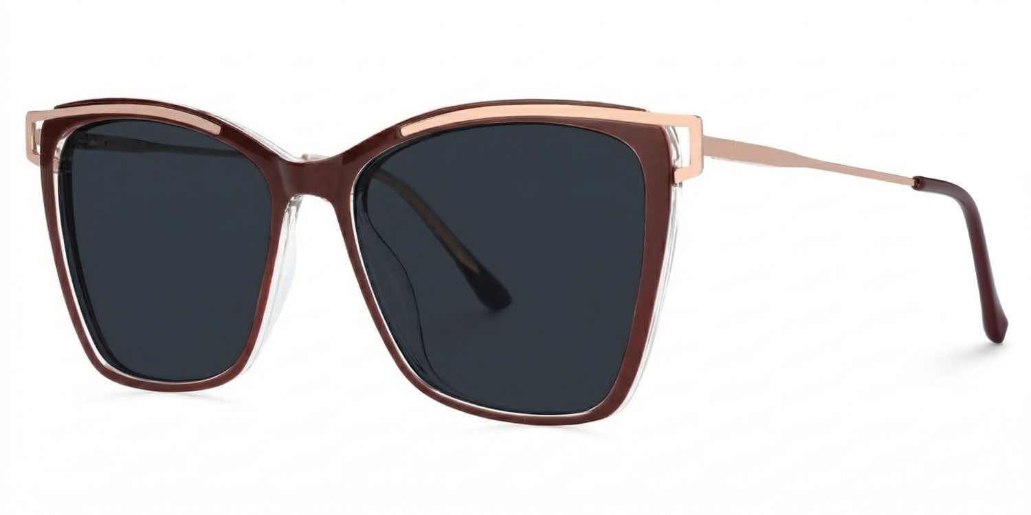 Krystle Square Red Eyeglasses and Clear Frames1