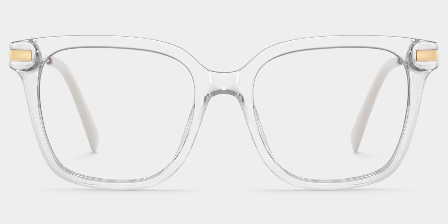 Jacqui Square Clear Eyeglasses and Glasses Frames0