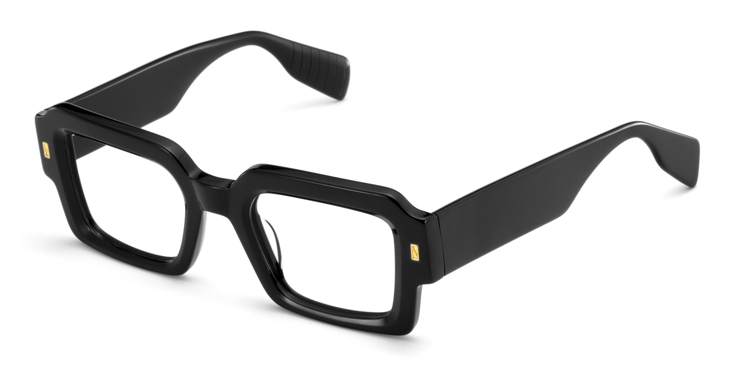 Bobbee Square Black Glasses | ZEELOOL UK4