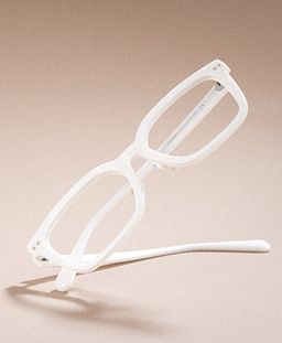Remy White Rectangle Glasses2