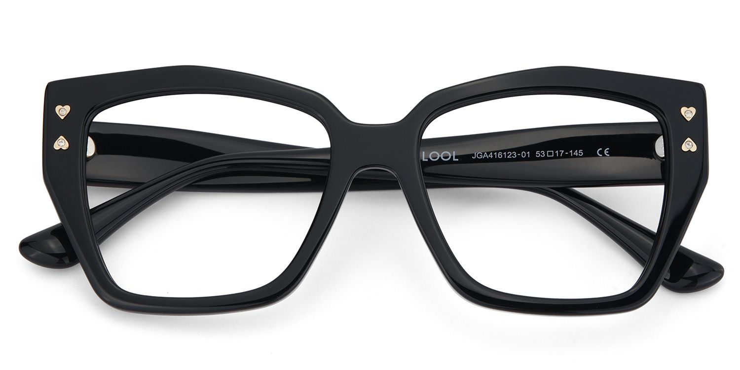 Jemia Butterfly Black Frame Eyeglasses for Women | ZEELOOL UK2
