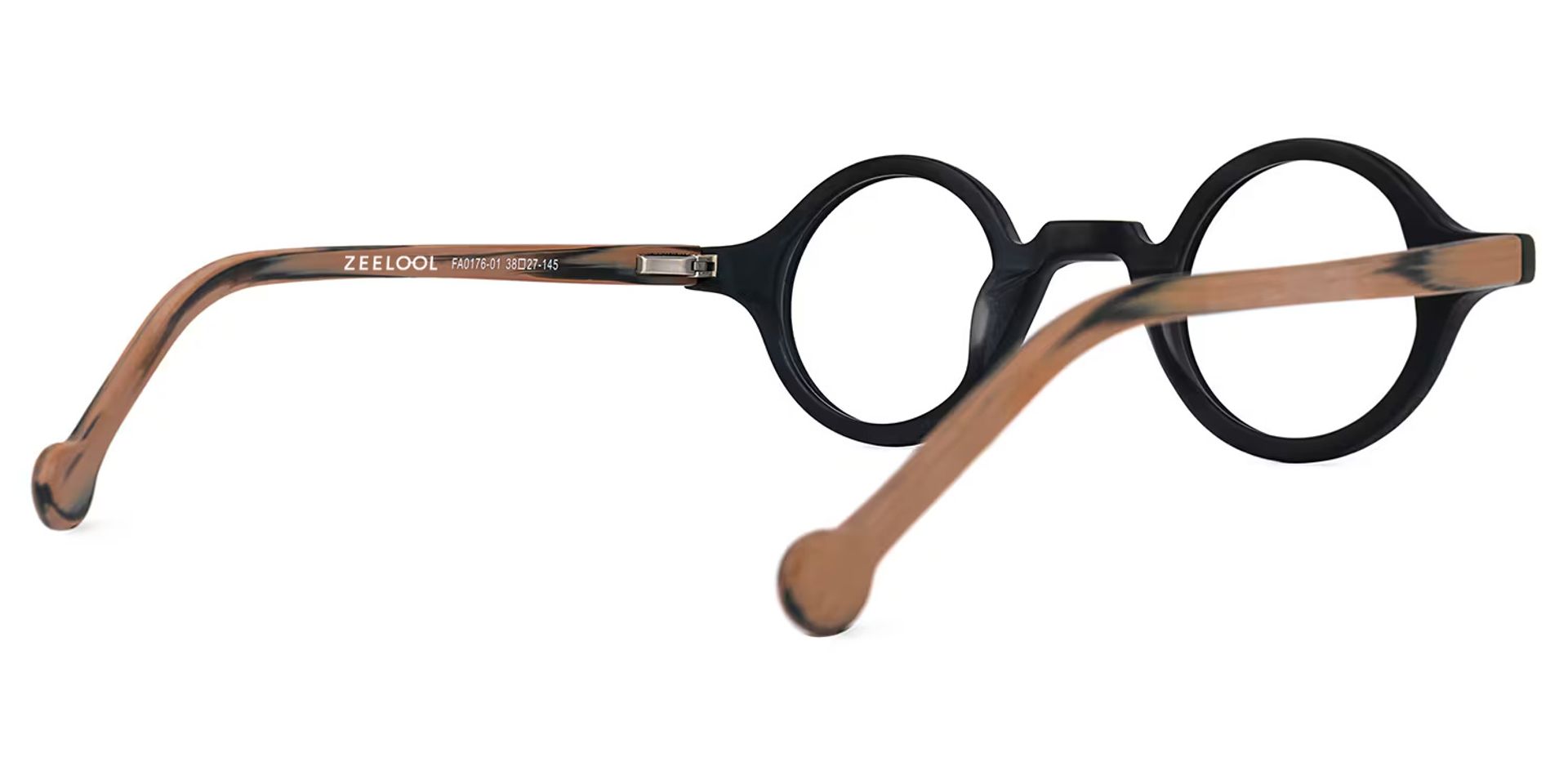 Arale Round Black Glasses and Unique Frame3