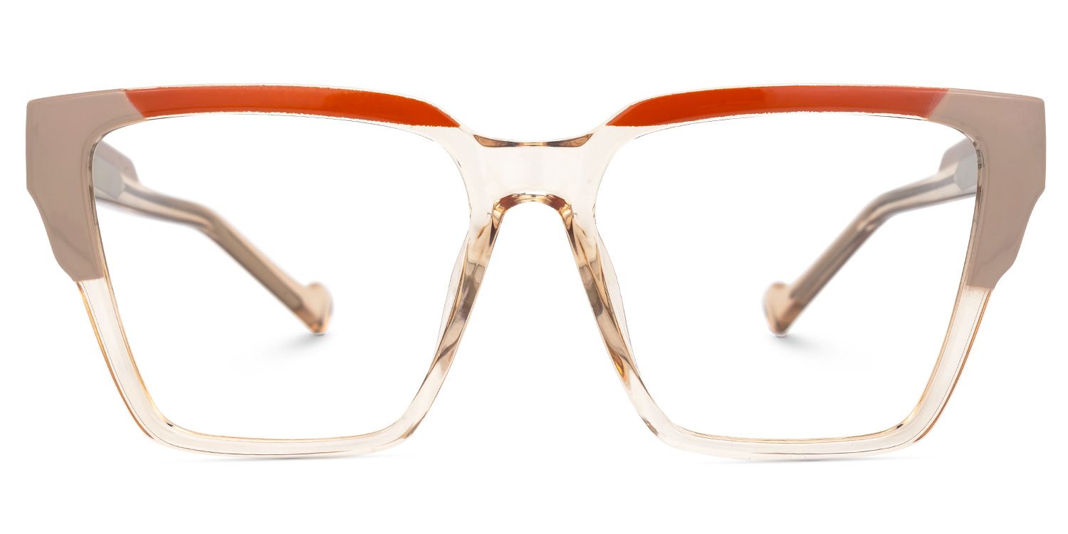Crozier Square Beige Eyeglasses & Glasses Frames0