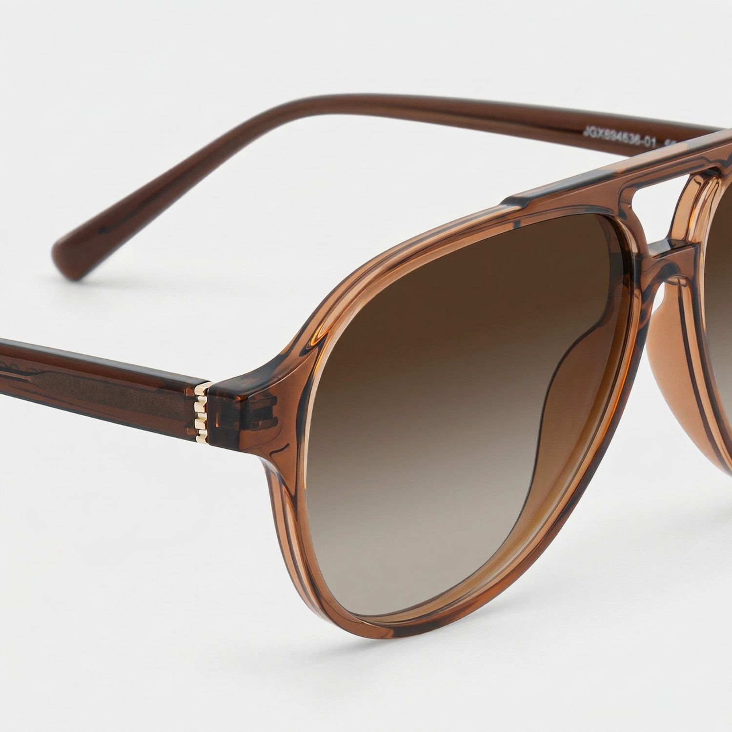 Drew Brown and Orange Aviator Glasses for Women | ZEELOOL4